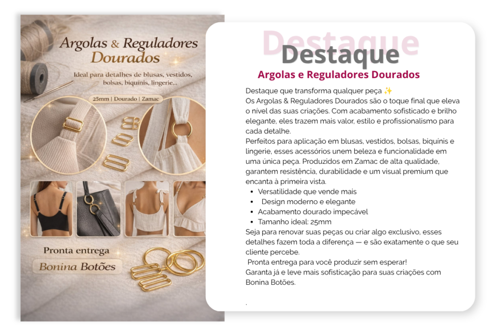 argolas e reguladores